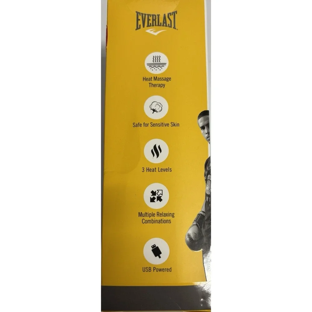Everlast Elite Relief Heated Joint Brace Support, Heat Massage Therapy